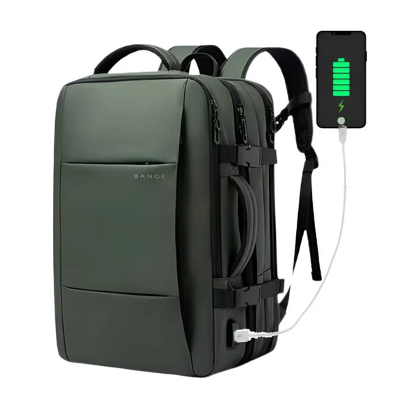 Reistrugzak heren 17.3 inch laptop uitbreidbaar waterdicht 45L - 4 Kleuren