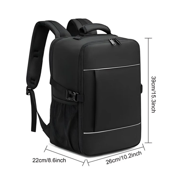 CarryQuest® - Reisrugzak - Laptop tot 15,6 inch + Slimme organisatie - Oxford polyester - Blauw