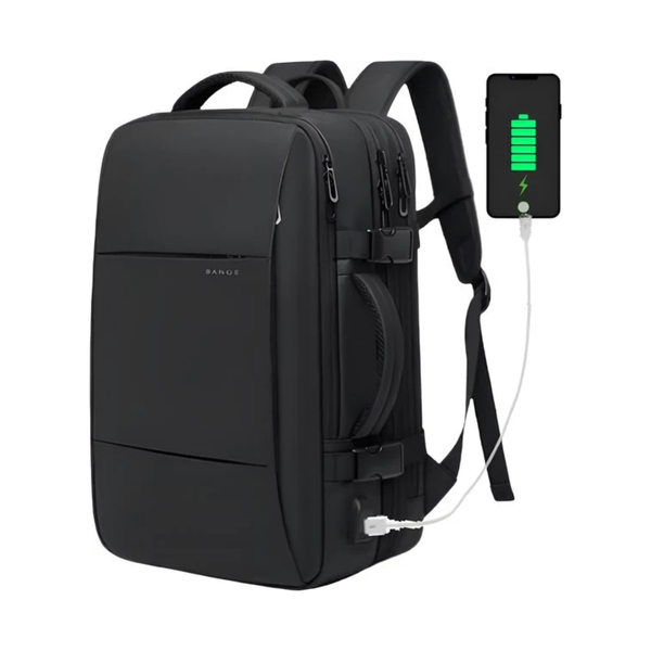 Reistrugzak heren 17.3 inch laptop uitbreidbaar waterdicht 45L - 4 Kleuren