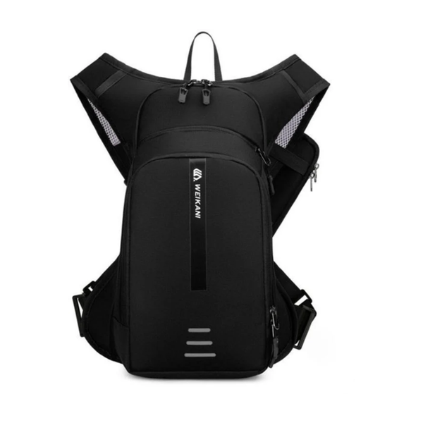 CarryQuest® - 10L Professionele Sportrugzak - Ultralichte Polyester Hiking Daypack met Bounce-Free Harness, Hydratatiesysteem, Reflecterend Ontwerp & Rugventilatie - 31x12x44 cm - Zwart