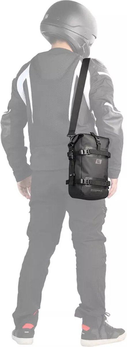 CarryQuest® - Motor Rugzak - Motorfietstas - Spatbordtas - Waterdicht 6L - Donkergroen - Eenvoudige Montage + Handvat + Interne Zak - Donkergroen