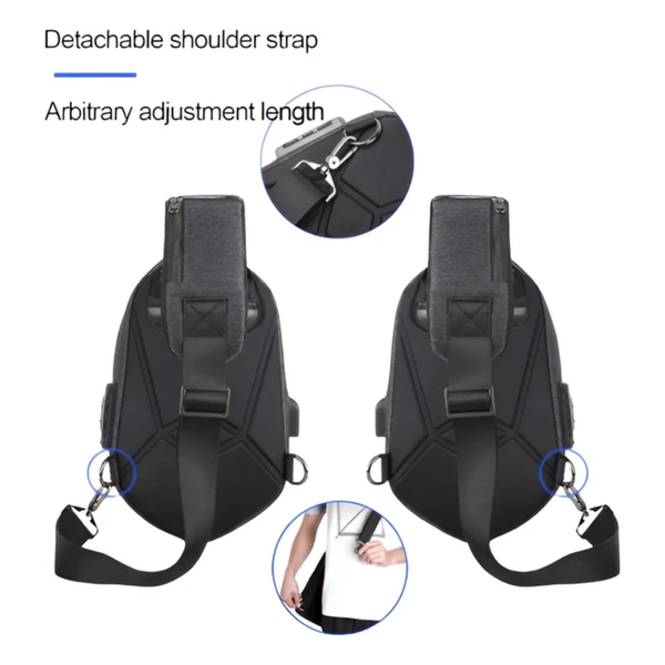 CarryQuest® - Motor Rugzak - Multifunctionele Hand- en Schoudertas - Motorrugzak - Waterdicht, Lichtgewicht, 5 Binnenvakken - Zwart / Navy Blauw / Olijfgroen