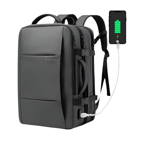 Reistrugzak heren 17.3 inch laptop uitbreidbaar waterdicht 45L - 4 Kleuren