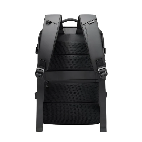 CarryQuest® - USB Oplaadbare Reisrugzak - 20-35L Capaciteit + Laptopvak tot 15,6 inch - Waterdicht - Ergonomisch Draagcomfort - Zwart