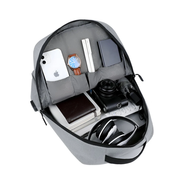 Laptoprugzak heren waterdicht USB-oplaadpoort 20-35L Oxford - 2 Kleuren