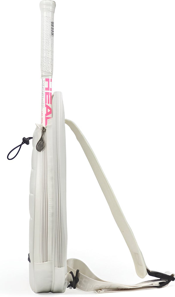 CarryQuest® - Tennistas - Tennis Rugtas - Tennis - Rugtas - Sporttas - Racket - Badminton - Tennisracket - Sport - Heren - Dames - 47 x 29 x 8 cm - Nylon - Polyester - Waterbestendig - Gratis Verzending - Wit