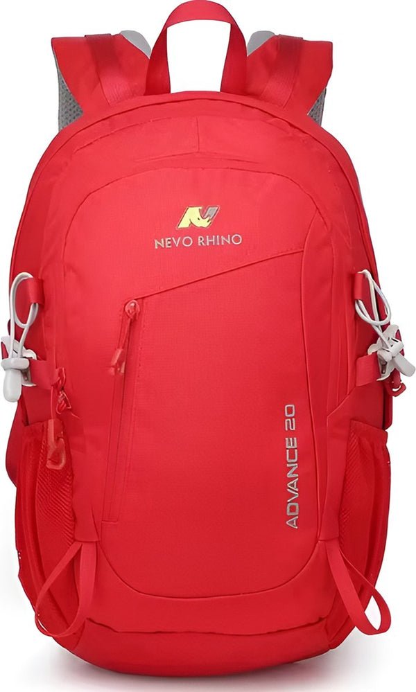 CarryQuest® - 20L Rugzak - Fietsen Reizen Knapzak Wandelen Dagrugzak - Ultralicht - Waterafstotend - 45x30x15cm - Rood