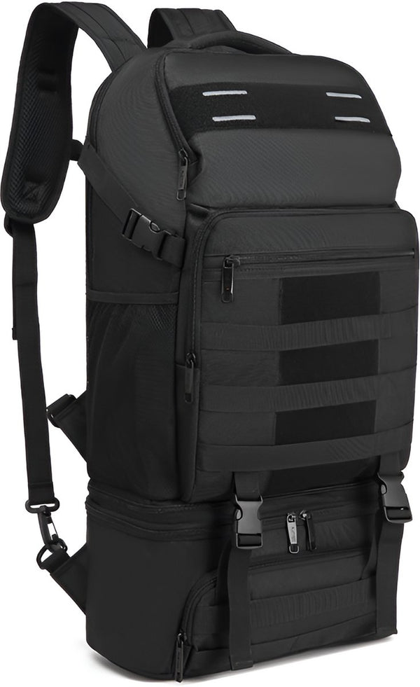 CarryQuest® - Geïsoleerde Koeltas - Lunchtas - Campingrugzak met Grote Capaciteit - Afneembare Thermische Lunchtas - Hoogwaardige Isolatie - Outdoor reisrugzak - Zwart
