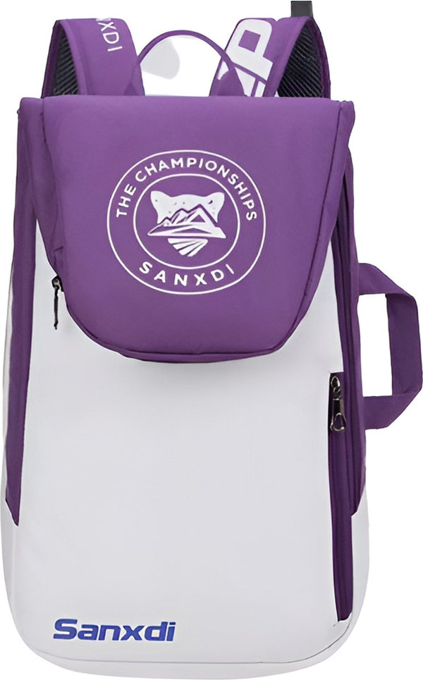 Sporttas opvouwbaar met racket- en schoenenvak canvas - 3 Kleuren