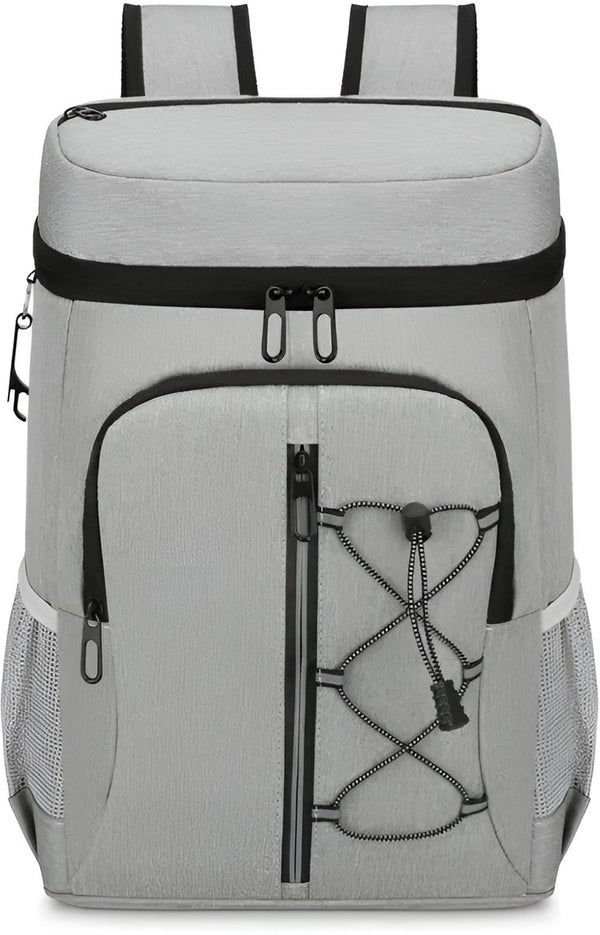 CarryQuest® - Geïsoleerde Koeltas - Lunchtas - Geïsoleerde Koelrugzak - Uitstekende Isolatie + Comfortabele Schouderbanden - Campingrugzak voor Buiten - Vershoudtas - Picknicktas - Blauw