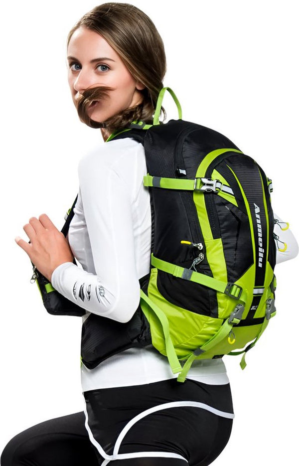 Fietsrugzak 20L met 2L waterzak, regenhoes, drinksysteem en rugventilatie - 4 Kleuren