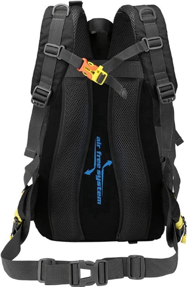 Wandelrugzak 40L waterafstotend nylon met rugventilatie en verstelbare banden - 8 Kleuren