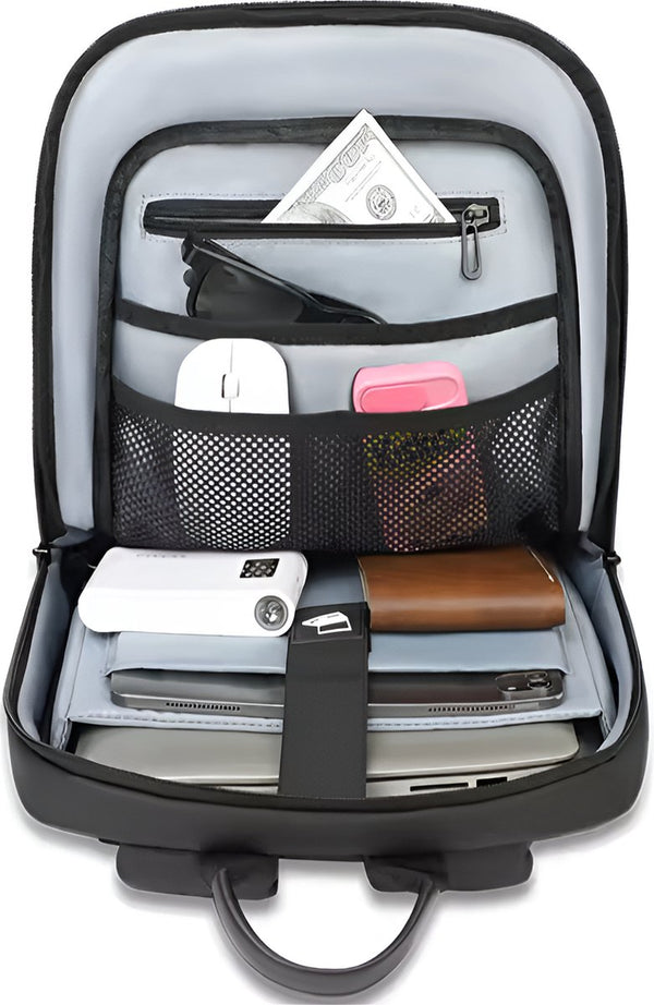 Laptop rugzak 15.6 inch waterdicht polyester USB-oplaadpoort - 4 Kleuren