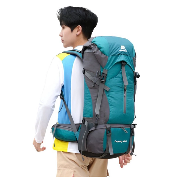CarryQuest® - Mountaineering Backpack 70L - Waterproof Nylon + Rain Cover - Shoulder Bag - 5 Colors