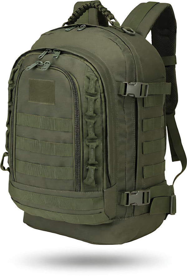 CarryQuest® - 35L Militaire Tactische Rugzak - Waterdichte Nylon Outdoor Backpack met MOLLE-systeem, Meerdere Vakken, Verstelbare Schouderbanden & Buitenopslag - 48x33 cm - Groen