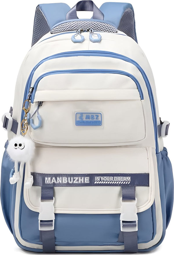 Schoolrugzak 7-12 jaar ruime rugzak duurzaam nylon basisschool tas - 5 Kleuren