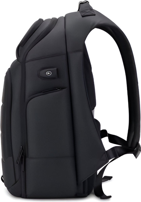 CarryQuest® - Waterdichte Rugzak USB Oplaadbaar - 15,6 inch Laptopvak - Oxford Zwart - Versie 2.0 en 3.0 - Geschikt als Handbagage - Zwart