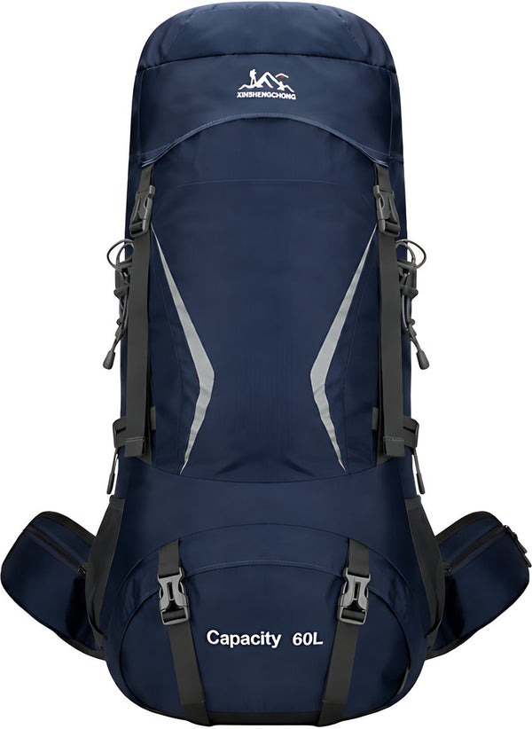 Wandelrugzak 60L met MOLLE-systeem en ingebouwd drinksysteem - 6 Kleuren