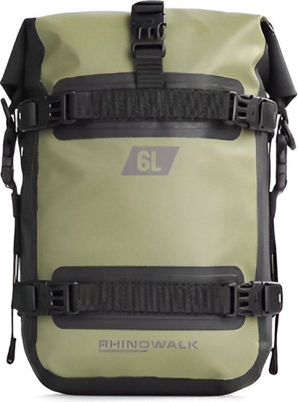 CarryQuest® - Motor Rugzak - Motorfietstas - Spatbordtas - Waterdicht 6L - Donkergroen - Eenvoudige Montage + Handvat + Interne Zak - Donkergroen