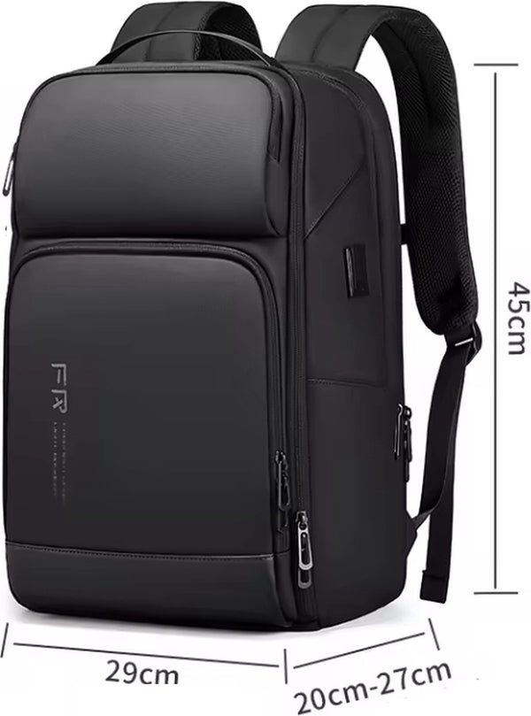 Laptoprugzak USB oplaadpoort spatwaterdicht nylon 35 liter - 3 Kleuren