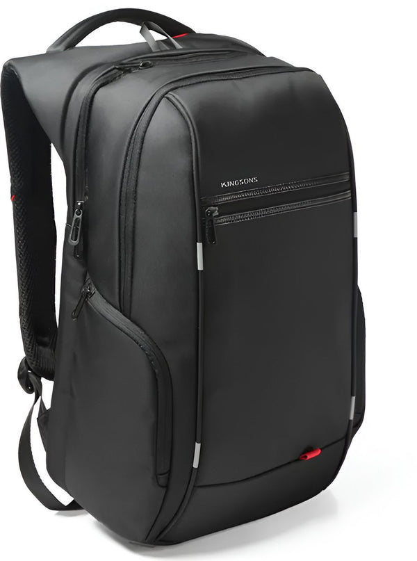 CarryQuest® - Kingsons Waterdichte Laptop Rugzak - USB Oplaadbaar + Anti-diefstal - 15.6-17.3 inch - Zwart