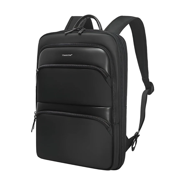 CarryQuest® - 15.6inch Laptop Rugzak - Uitbreidbare Rugzak voor Mannen - Waterdicht Nylon + Ergonomisch Ontwerp - Zwart