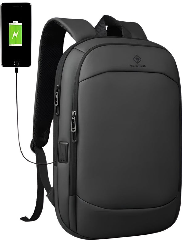 Laptoprugzak 17 inch met USB-poort en waterdicht polyester - 4 Kleuren