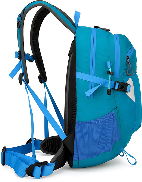 Hiking Rugzak 25L nylon met drinksysteem, regenhoes en rugventilatie - 6 Kleuren