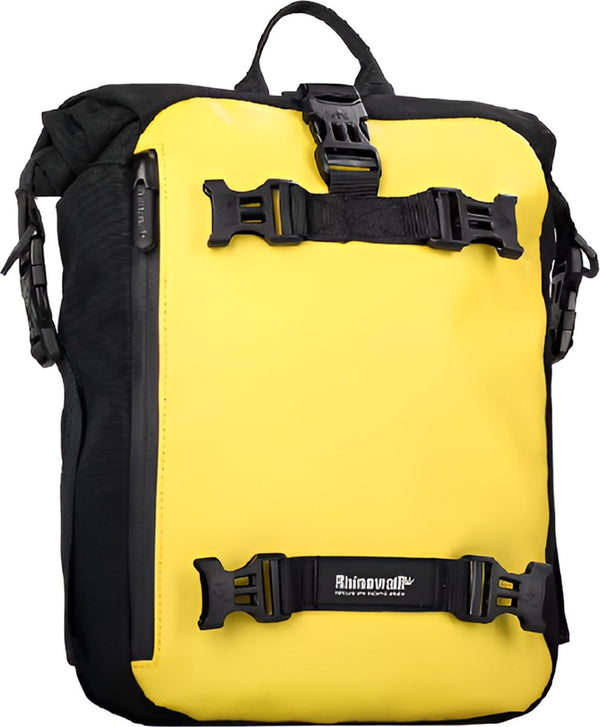 CarryQuest® - Motorfiets Achter Tas 10L Waterdicht Multifunctioneel Zadel Zijbagage Tas Fietsrugzak Universeel 10L - Geel