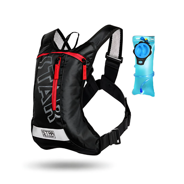 CarryQuest® - Ridder Lichtgewicht Hardlooprugzak - Oxford/Polyester Hydratierugzak met Drinksysteem, Rugventilatie, Ergonomische Schouderbanden & Front-/Toploader - 35x17x8 cm - 2 Varianten