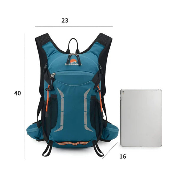 CarryQuest® - 25L Waterdicht + Ademend - Sporttassen - Hiking Rugzak - Camping Rugzak - Zwart