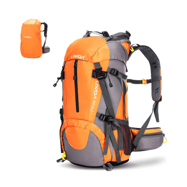CarryQuest® - 50L Outdoor Rugzak - Nylon - Backpack Organizer - Wandelrugzak - Oranje