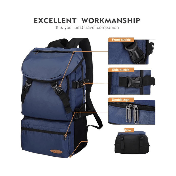 reiserucksack herren 50 l CarryQuest® - 50L Wander-Reiserucksack - Wasserdicht - Leicht - Laptop 15,6" - Wanderrucksack