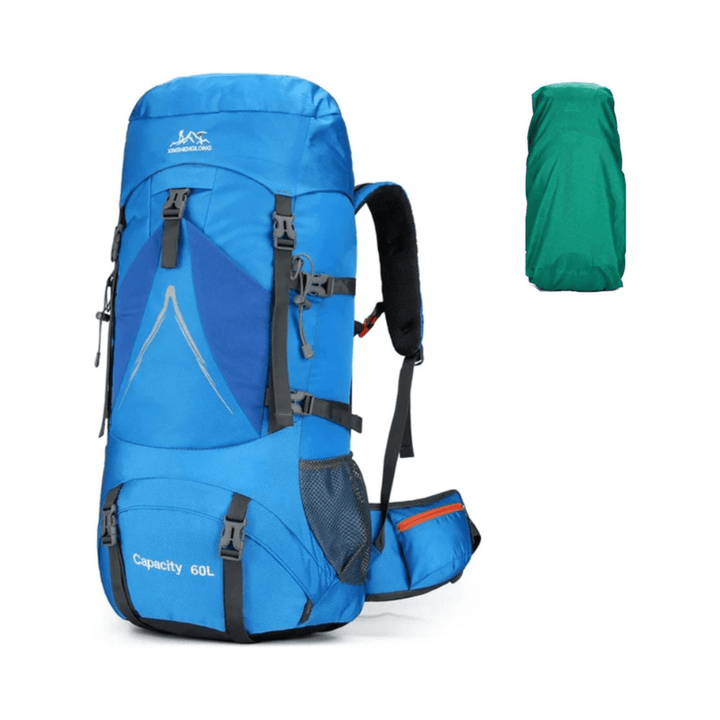 CarryQuest® - 60L - Wanderrucksack - Rucksack - Wasserdicht - Strapazierfähig - Nylon - Walking