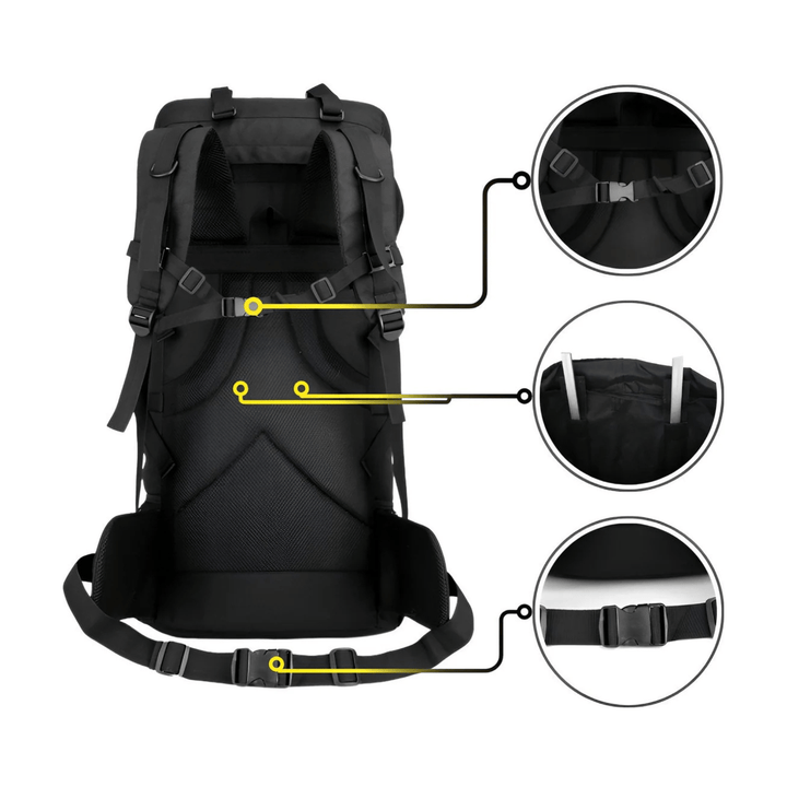 Mauritania  70L/100L - 2in1  Hiking Backpack  Camping Backpacks