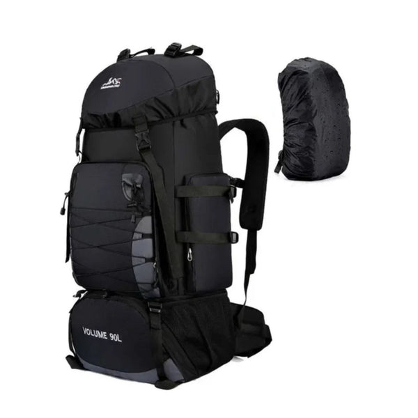 CarryQuest® - 90L - Waterdichte - Wandelen - Camping - Rugzak - Backpacks - 90 Liter - Zwart