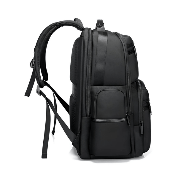 CarryQuest® - Anti - diefstal Laptop Rugzak 15,6" - Waterdicht + USB Oplaadpoort - Schooltassen - Zwart