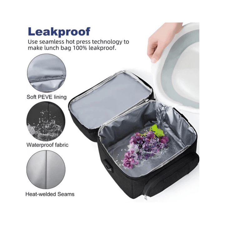 Geïsoleerde Lunchtas Dubbel Compartiment 8 Uur | CarryQuest
