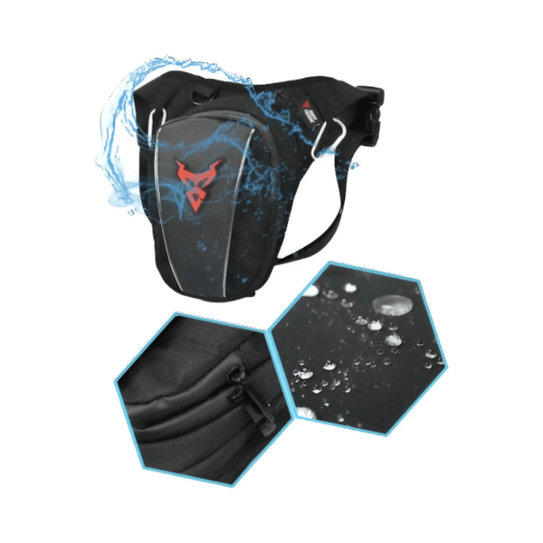 CarryQuest® - Motor Rugzak - Motorfiets Rugzak / Zadeltas Motor - Motorrugzak - 48L - Waterdicht - Oxford doek - Rood